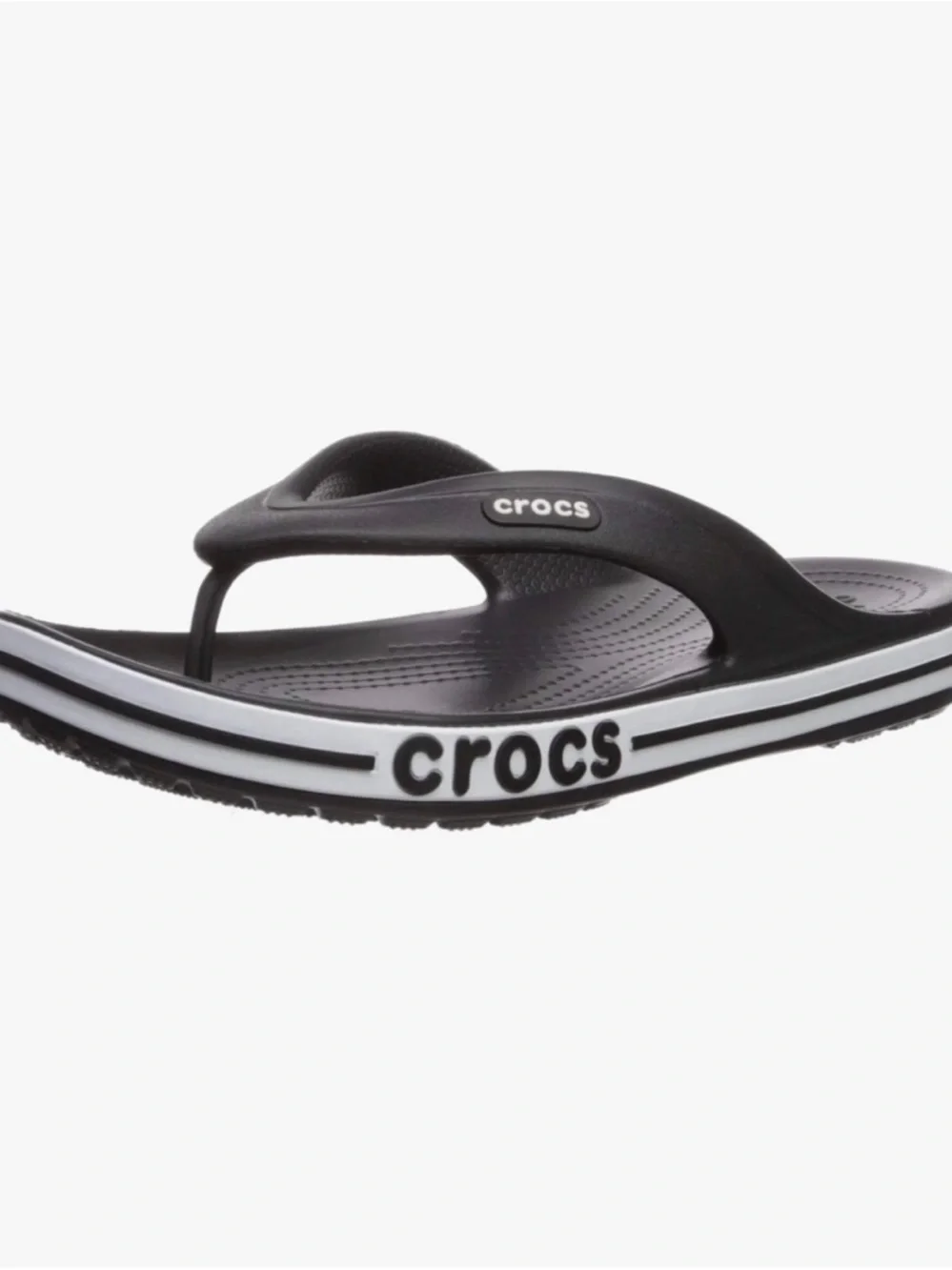 Crocs Bayaband Flip Flop Sandals -
Black & White | Size 8 NWT - Picture 7 of 11